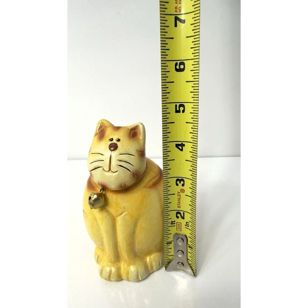 Vintage Ceramic Orange Tabby Cat Figurine